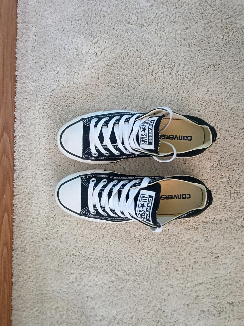 Converse Chuck Taylor All Star Low Top Black White Sneakers Women’s 6.5 Men’s 4. - Picture 9 of 10